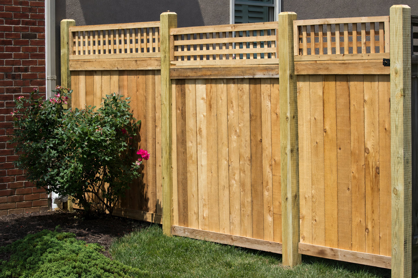 Privacy fence installation