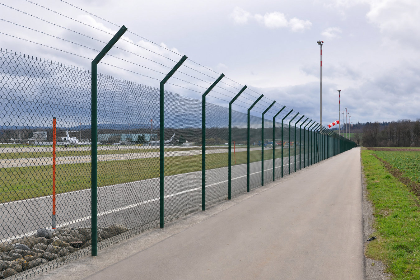 Security fence installation